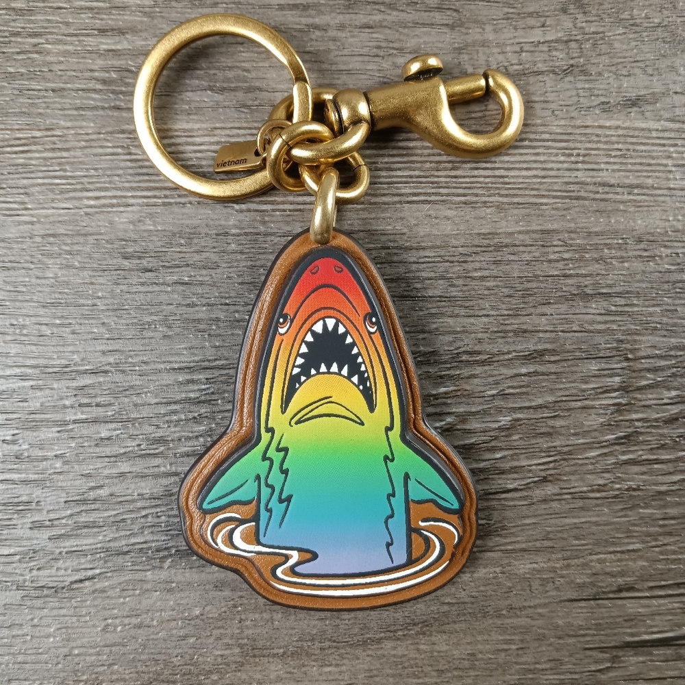 Coach Rainbow Sharky Bag Charm